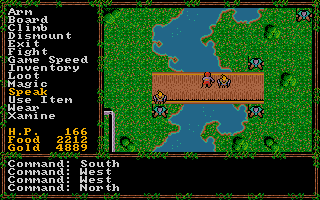 Questron II (Amiga) screenshot: A bridge