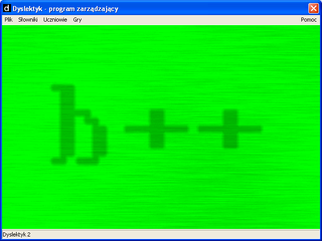 Dyslektyk 2 (Windows) screenshot: Main screen