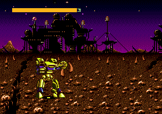 Cyborg Justice (Genesis) screenshot: Cyborg with saw arm
