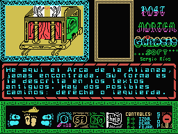 Post Mortem (MSX) screenshot: The Arc of Covenant