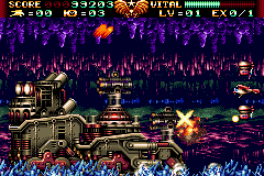 Steel Empire (Game Boy Advance) screenshot: Cannon boss