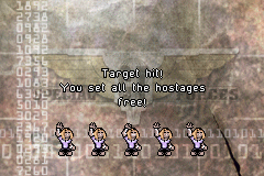 CT Special Forces (Game Boy Advance) screenshot: Saved hostages