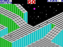 Gyroscope (ZX Spectrum) screenshot: Level 3.
