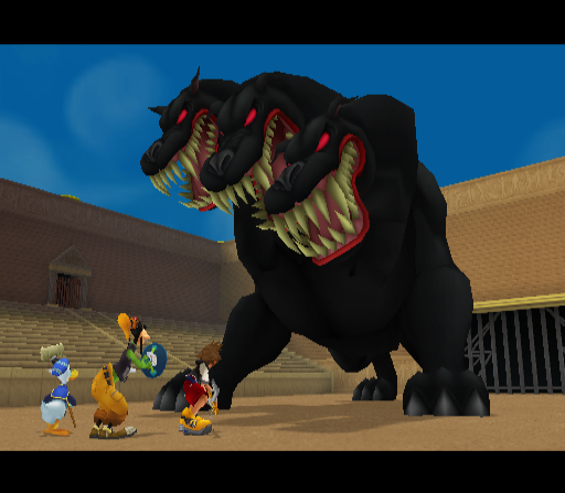 Kingdom Hearts (PlayStation 2) screenshot: Fearsome-looking boss