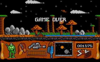 Sol Negro (Atari ST) screenshot: Too bad for me!