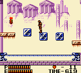 Konami GB Collection: Vol.4 (Game Boy Color) screenshot: Castlevania II - These blocks break if stood on for too long