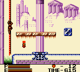 Konami GB Collection: Vol.4 (Game Boy Color) screenshot: Castlevania II - Use the rope to progress further