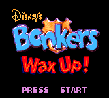 Disney's Bonkers: Wax Up! (Game Gear) screenshot: Title screen.
