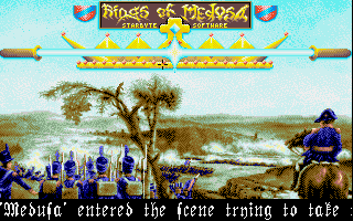 Rings of Medusa (Amiga) screenshot: Title screen