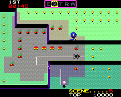 Screenshot of Do! Run Run (Arcade, 1984) - MobyGames