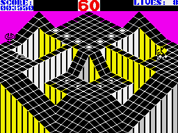 Gyroscope (ZX Spectrum) screenshot: Level 5.