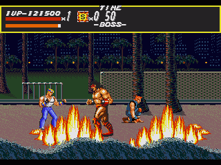 Streets of Rage (Genesis) screenshot: Stage 3 boss