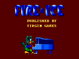 Fire & Ice (SEGA Master System) screenshot: Title screen