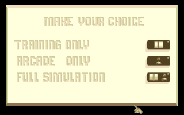The Carl Lewis Challenge (Amiga) screenshot: Main menu