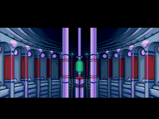 Lunar: Eternal Blue (SEGA CD) screenshot: Part of the opening cinematic. You see Althena in her suspended animation chamber.