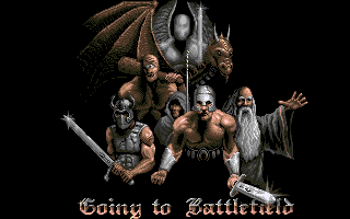 Celtic Legends (Amiga) screenshot: Battle loading screen