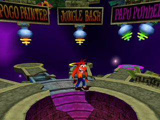 Crash Bash (PlayStation) screenshot: First warp room