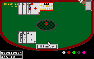 Trump Castle: The Ultimate Casino Gambling Simulation (Atari ST) screenshot: Busted!