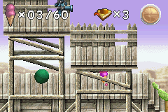 Screenshot of Gumby vs. the Astrobots (Game Boy Advance, 2005) - MobyGames