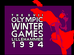 Winter Olympics: Lillehammer '94 (SEGA Master System) screenshot: Title screen