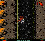 Carmageddon (Game Boy Color) screenshot: It's foolish to take the combine harvester head on