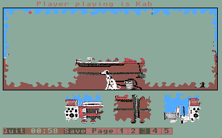 Jigsaw Puzzlemania (Amiga) screenshot: Placing a few pieces