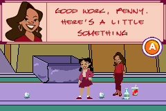 The Proud Family (Game Boy Advance) screenshot: Money makes the world go round