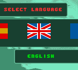 Carmageddon (Game Boy Color) screenshot: Choose your language