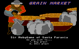 Santa Paravia and Fiumaccio (Atari ST) screenshot: Grain market