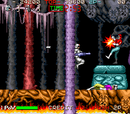 Spark Man (Arcade) screenshot: A strange cave