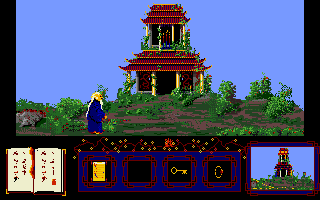 The Golden Path (Amiga) screenshot: Nice building