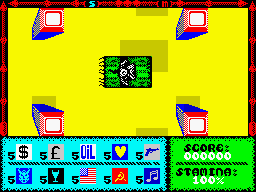 Fast 'n' Furious / Thunderceptor (ZX Spectrum) screenshot: Fast 'n' Furious: Level 1.<br> An introductory "tunnel" of deadly obstacles.