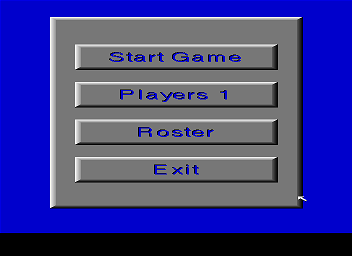 Strikes -N- Spares (Amiga) screenshot: Main menu