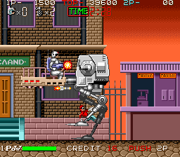 Spark Man (Arcade) screenshot: A walker