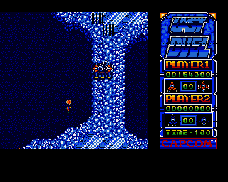 Last Duel: Inter Planet War 2012 (Amiga) screenshot: Fell into the water