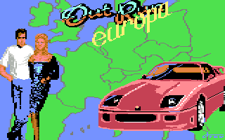 OutRun Europa (Commodore 64) screenshot: Title screen