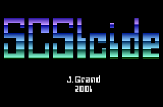 SCSIcide (Atari 2600) screenshot: Title screen