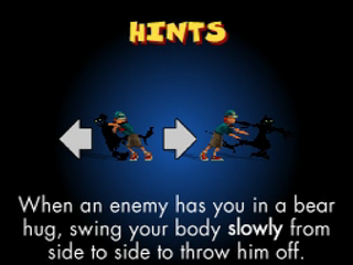 Heart of Darkness (PlayStation) screenshot: Hints