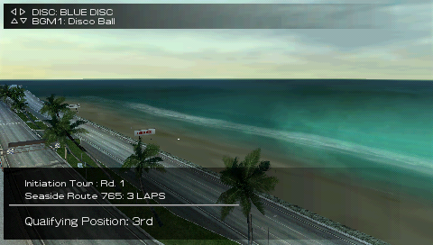 Ridge Racer (PSP) screenshot: Track preview before race