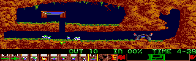 Lemmings (CDTV) screenshot: Level 1