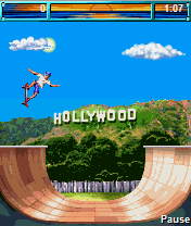 California Games (J2ME) screenshot: Up high in the air