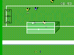 Super Kick Off (SEGA Master System) screenshot: Goal!