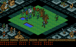 The Four Crystals of Trazere (Amiga) screenshot: Battle
