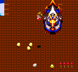 Märchen Maze (TurboGrafx-16) screenshot: The boss for stage 7 is Dead Rooster