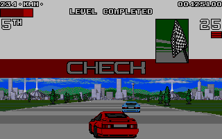 Lotus: The Ultimate Challenge (Atari ST) screenshot: Goal!