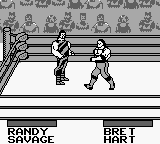 WWF King of the Ring (Game Boy) screenshot: Randy Savage VS Bret "Hitman" Hart