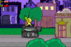 Alien Hominid (Game Boy Advance) screenshot: Take control of your own tank!