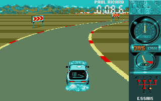 Turbo Cup (Atari ST) screenshot: Late braking at Paul Ricard