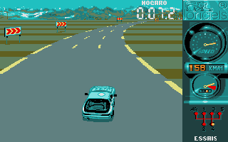 Turbo Cup (Atari ST) screenshot: Nogaro's first corner