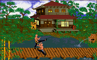 Chambers of Shaolin (Amiga) screenshot: Fight mode